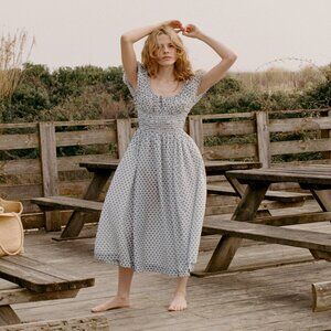 Doen Quinn Dress In Dahlia Ditsy